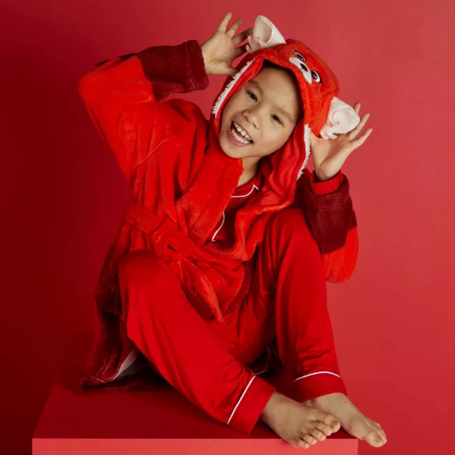 Mei Lee Red Panda Dressing Gown For Kids, Turning Red 4 Mei Lee Red Panda Dressing Gown For Kids, Turning Red - Image 2