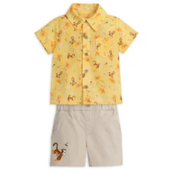 Winnie The Pooh And Tigger Shirt And Shorts Set For Baby