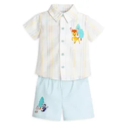 Bambi Woven Shirt And Shorts Set For Baby