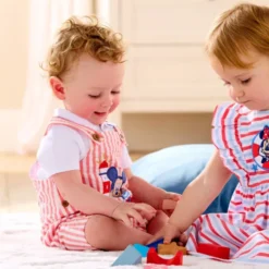 Mickey Mouse Dungarees And Top Set For Baby