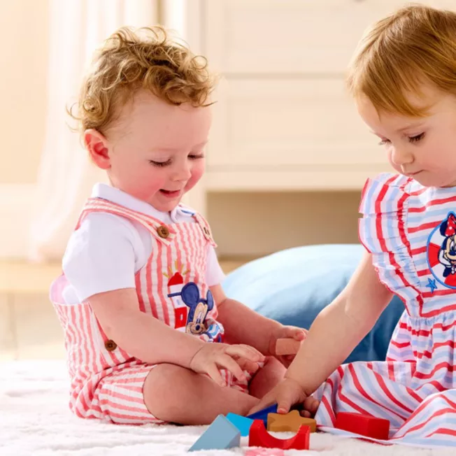 Mickey Mouse Dungarees And Top Set For Baby 3 Mickey Mouse Dungarees And Top Set For Baby