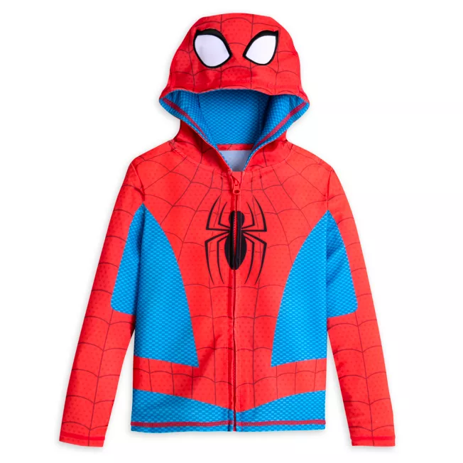 Spider-Man Hooded Rash Guard For Kids 3 Spider-Man Hooded Rash Guard For Kids