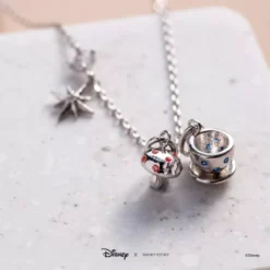Disney Necklace Alice In Wonderland, Silver