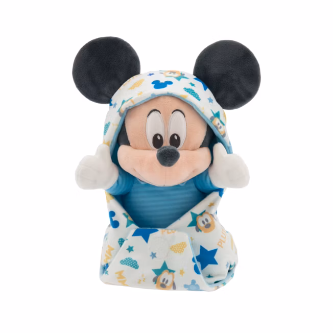 Mickey Mouse Small Plush In Swaddle, Disney Babies 3 Mickey Mouse Small Plush In Swaddle, Disney Babies