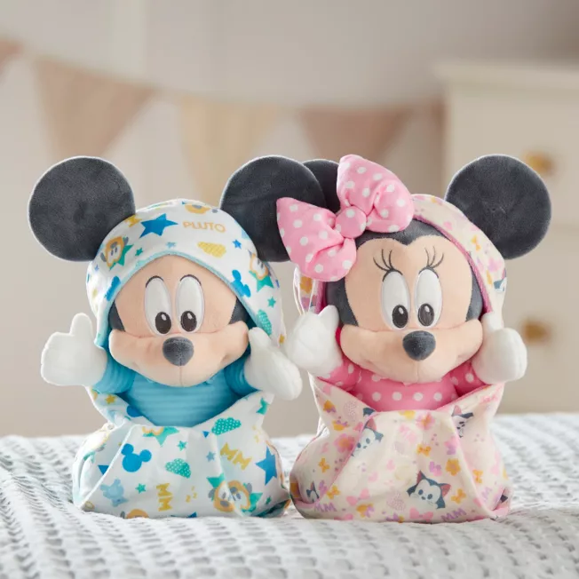 Mickey Mouse Small Plush In Swaddle, Disney Babies 4 Mickey Mouse Small Plush In Swaddle, Disney Babies - Image 2