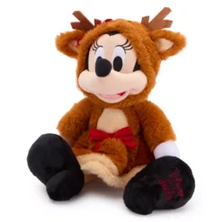 Minnie Mouse Reindeer Holiday Plush -Disney Store 415130170354 2