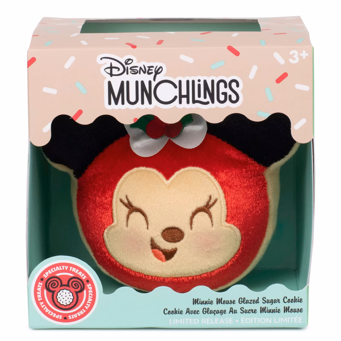Minnie Mouse Glazed Sugar Cookie Disney Munchlings Plush, Specialty Treats 4 Minnie Mouse Glazed Sugar Cookie Disney Munchlings Plush, Specialty Treats - Image 2