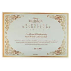 Snow White Limited Edition Doll, Snow White And The Seven Dwarfs, Disney Designer Collection Midnight Masquerade Series, Fashionably Late, D23: The Ultimate Disney Fan Event -Disney Store 416148041858 8