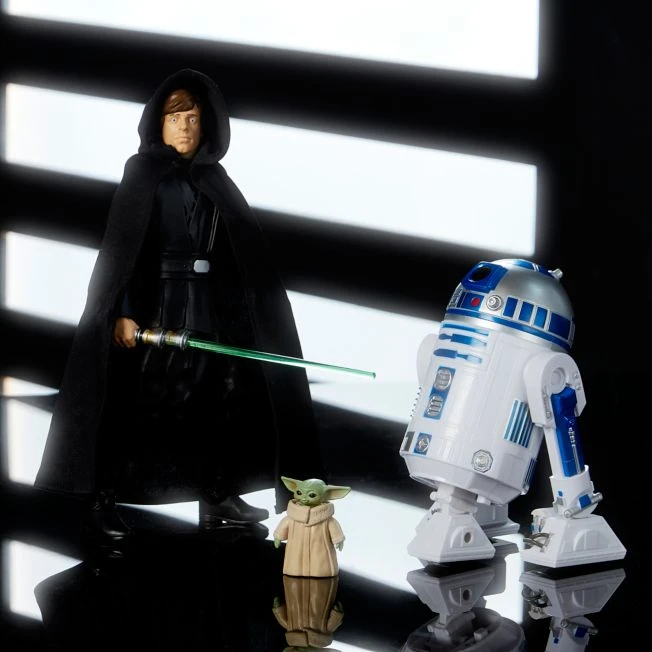 Luke Skywalker, R2-D2 And Grogu Talking Action Figure Set, Star Wars Power Force 3 Luke Skywalker, R2-D2 And Grogu Talking Action Figure Set, Star Wars Power Force