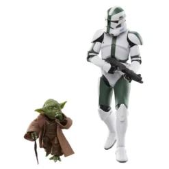 Hasbro Yoda And Clone Commander Gree Action Figure Set, The Black Series, Star Wars: The Clone Wars 12 Hasbro Yoda And Clone Commander Gree Action Figure Set, The Black Series, Star Wars: The Clone Wars -Disney Store 417138196541 2