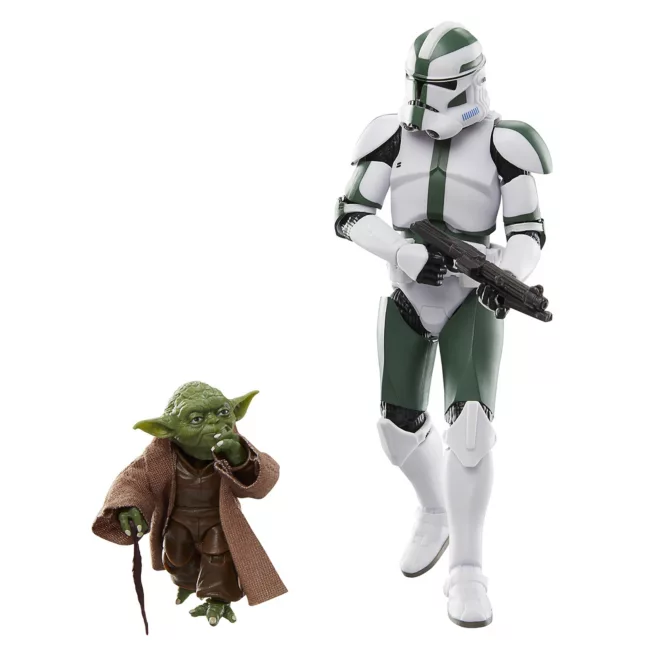 Hasbro Yoda And Clone Commander Gree Action Figure Set, The Black Series, Star Wars: The Clone Wars 4 Hasbro Yoda And Clone Commander Gree Action Figure Set, The Black Series, Star Wars: The Clone Wars - Image 2