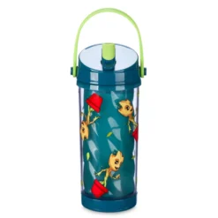 Baby Groot Colour-Changing Water Bottle With Built-In Straw, Guardians Of The Galaxy