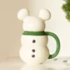 Mickey Mouse Snowman Mug, Disney Holiday Haven Collection -Disney Store 433118008291 1