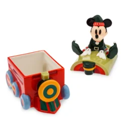 Mickey Mouse Holiday Cookie Jar -Disney Store 433128021556 3