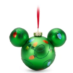 Mickey Mouse Icon Ball Ornament, Holiday Lights