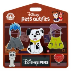 Disney Pets Outfits Patch Pin Set With Hades And Dopey Costumes -Disney Store 438037923564 9