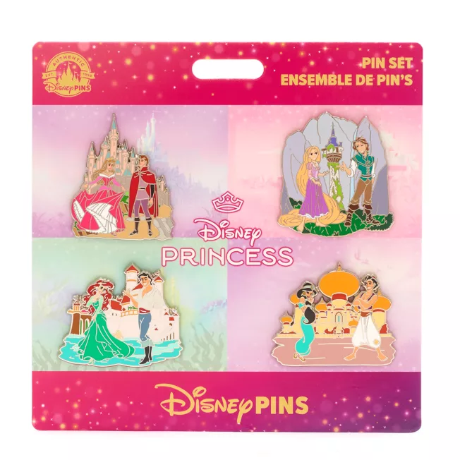 Disney Princess 4-Piece Pin Set 7 Disney Princess 4-Piece Pin Set - Image 5