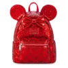 Minnie Mouse Red Sequin Loungefly Mini Backpack -Disney Store 442038044333 1