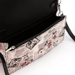Mickey Mouse Crossbody Bag In Newspaper Print For Adults -Disney Store 442039978569 4