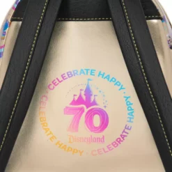 Mickey Mouse And Friends Loungefly Mini Backpack For Adults, Disneyland 70th Anniversary -Disney Store 442090110793 6