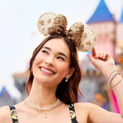 Minnie Mouse Ears Headband For Adults, Disneyland 70th Anniversary
