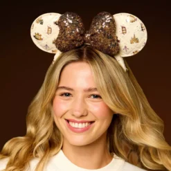Minnie Mouse Ears Headband For Adults, Disneyland 70th Anniversary -Disney Store 445030097505 6
