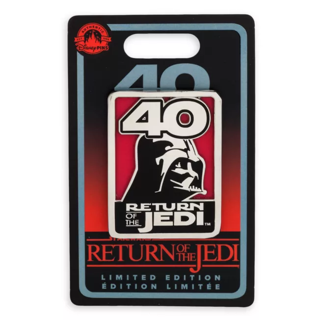 Darth Vader 40th Anniversary Limited Edition Pin, Star Wars: Return Of The Jedi 3 Darth Vader 40th Anniversary Limited Edition Pin, Star Wars: Return Of The Jedi