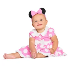 Minnie Mouse Pink Costume Bodysuit For Baby -Disney Store 5000053710002M 6