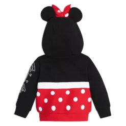Minnie Mouse Costume Zip Hoodie For Baby