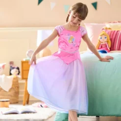 Aurora Nightgown For Girls, Sleeping Beauty