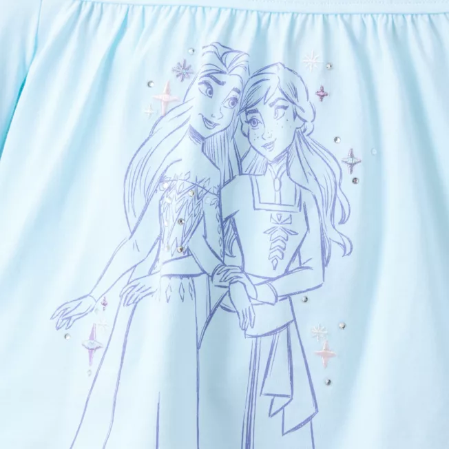 Anna And Elsa Pyjamas For Kids, Frozen 4 Anna And Elsa Pyjamas For Kids, Frozen - Image 2