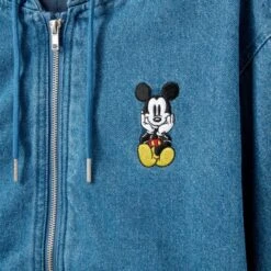 Mickey Mouse Denim Zip Hoodie For Adults -Disney Store 5202049490213M 3
