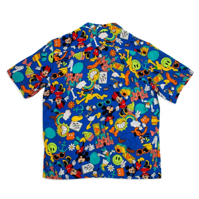 Mickey And Friends "Play In The Park" Woven Shirt For Adults 3 Mickey And Friends "Play In The Park" Woven Shirt For Adults