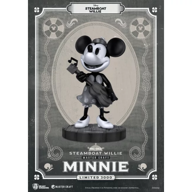 Steamboat Willie Master Craft Minnie Figurine, Beast Kingdom 3 Steamboat Willie Master Craft Minnie Figurine, Beast Kingdom