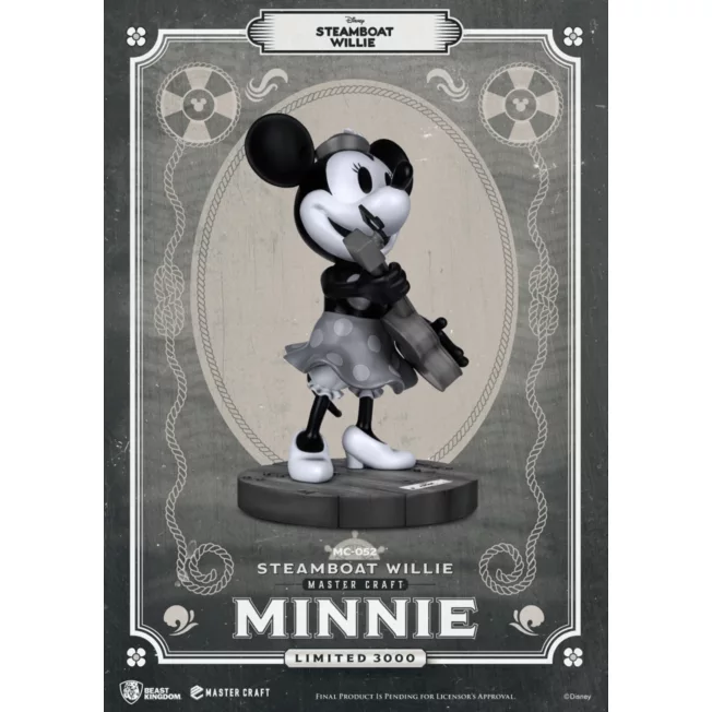 Steamboat Willie Master Craft Minnie Figurine, Beast Kingdom 5 Steamboat Willie Master Craft Minnie Figurine, Beast Kingdom - Image 3